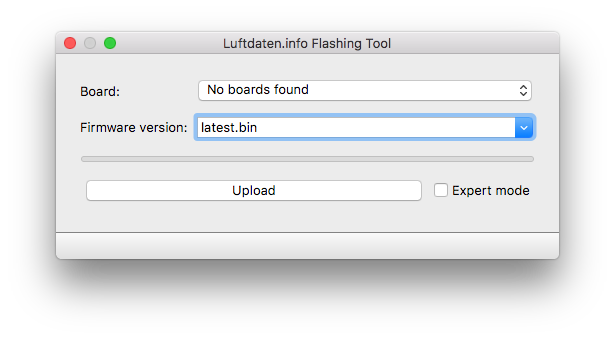 Luftdaten.info flashing tool on MacOS Sierra